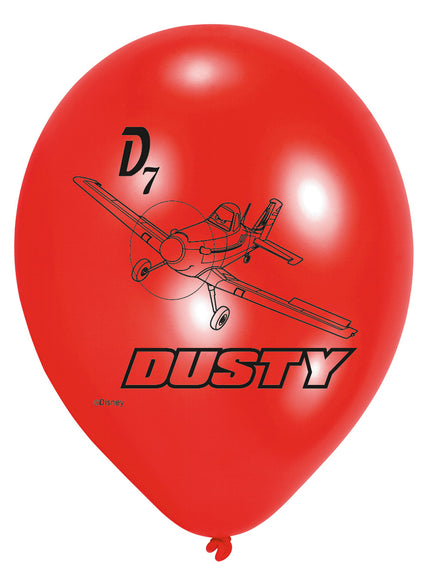 6 ballons en latex Planes