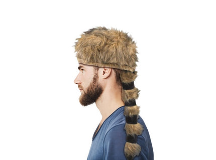 bonnet de trappeur raton laveur adulte