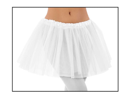 jupe en tulle tutu pour adulte blanc 30cm