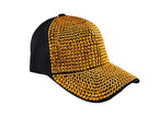 casquette baseball avec strass or adulte
