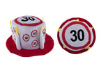 chapeau happy birthday en mousse limitation 30 ans