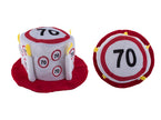 chapeau happy birthday en mousse limitation 70 ans