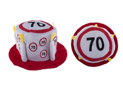 chapeau happy birthday en mousse limitation 70 ans