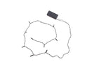 guirlande lumineuse décoration 10 led''s blanc disco 110cm