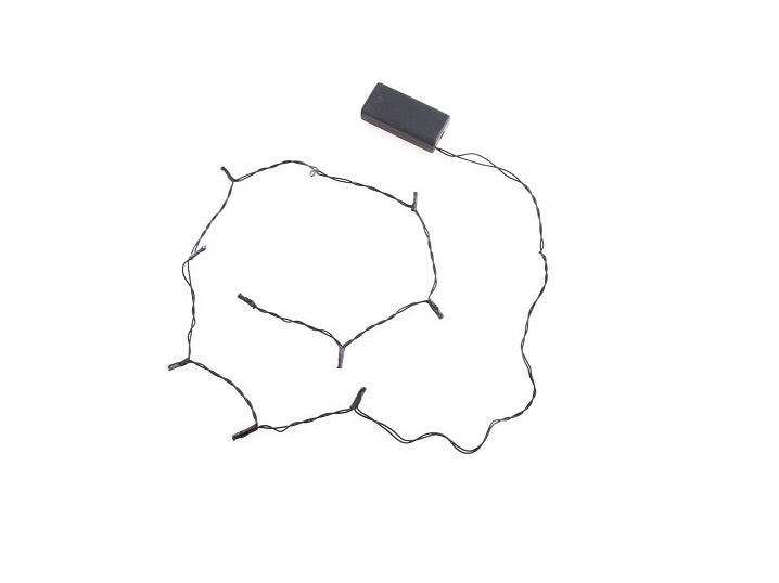 guirlande lumineuse décoration 10 led''s blanc disco 110cm