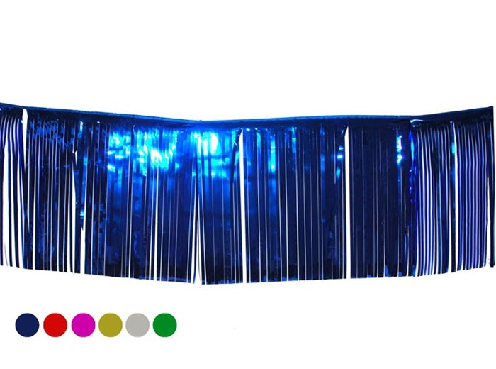 bordure de table guirlande à lamelles brillantes or 3x0.5m