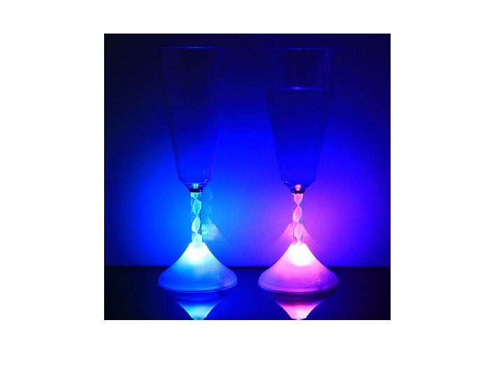 verre à champagne/cocktail lumineux led''s 21cm