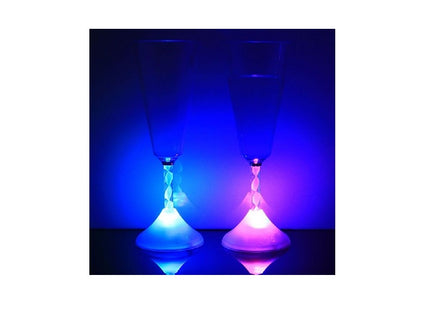 verre à champagne/cocktail lumineux led''s 21cm