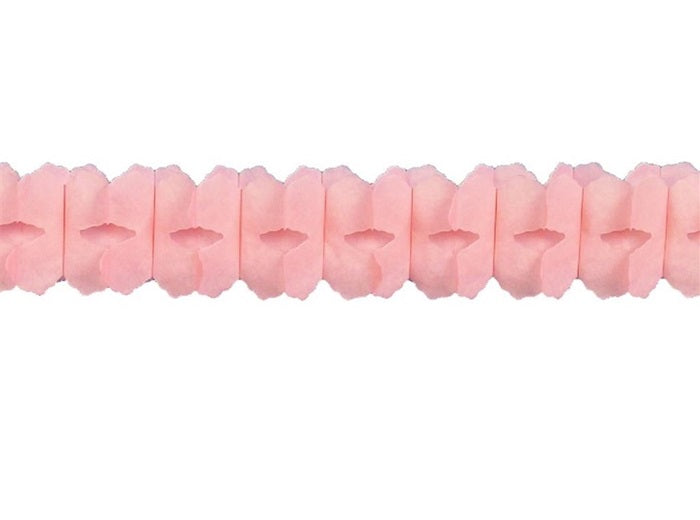 guirlande papier twist rose 3.6m