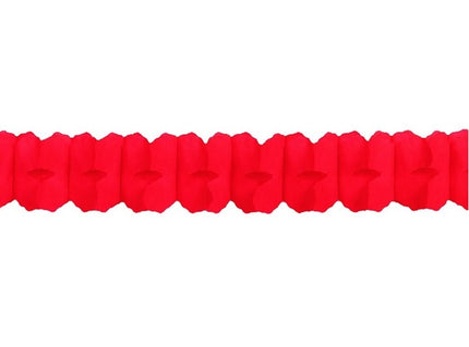 guirlande papier twist rouge 3.6m