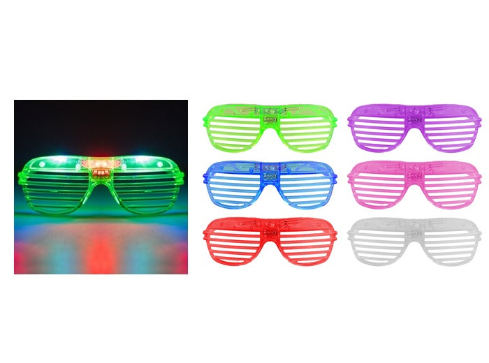 lunettes lumineuses stores 3 leds bleu