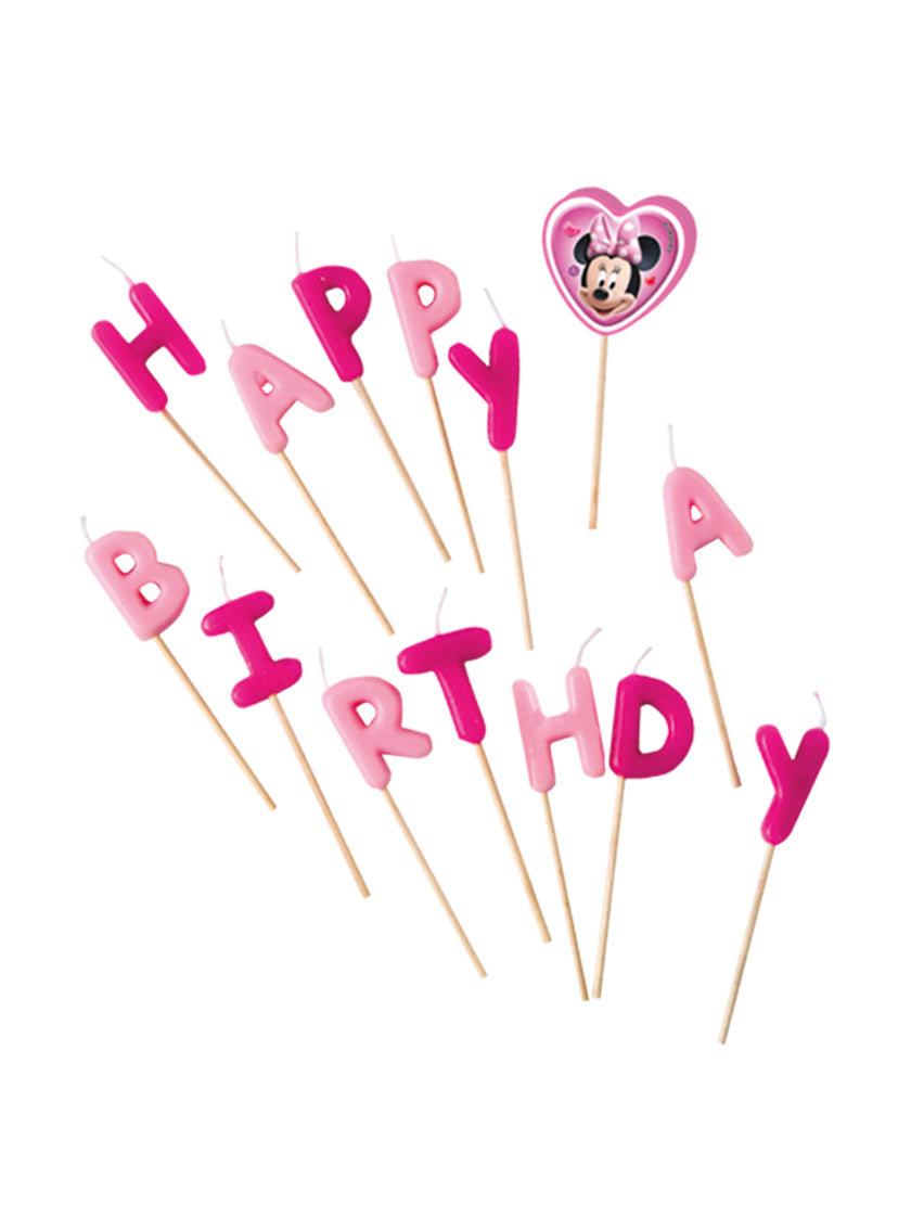 Set bougies Minnie Mouse 