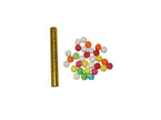 sachet avec 30 boules ouate & sarbacane or