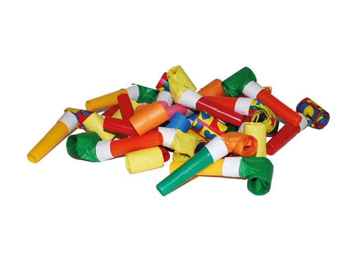 lot de 24 sifflets langue de belle mère en vrac