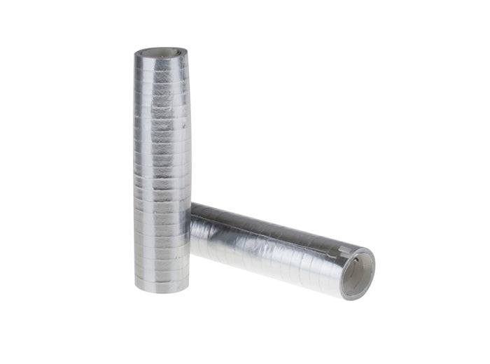 lot de 2 rouleaux avec 20 serpentins argent