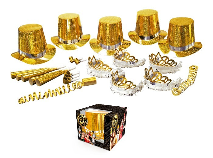 kit party las vegas diamant holographique or 10 personnes