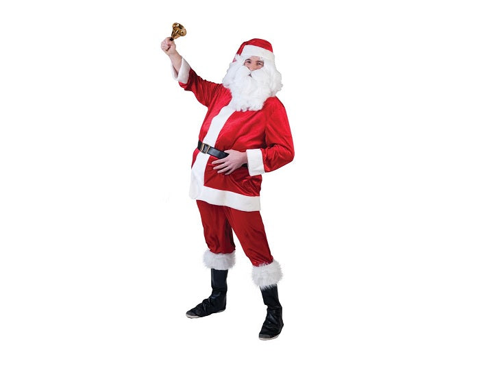 déguisement de père noël 4pcs velours