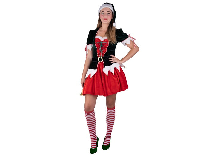 déguisement de lutin de noël femme 3pcs