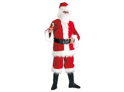 Déguisement Père Noël 5 pièces velours luxe