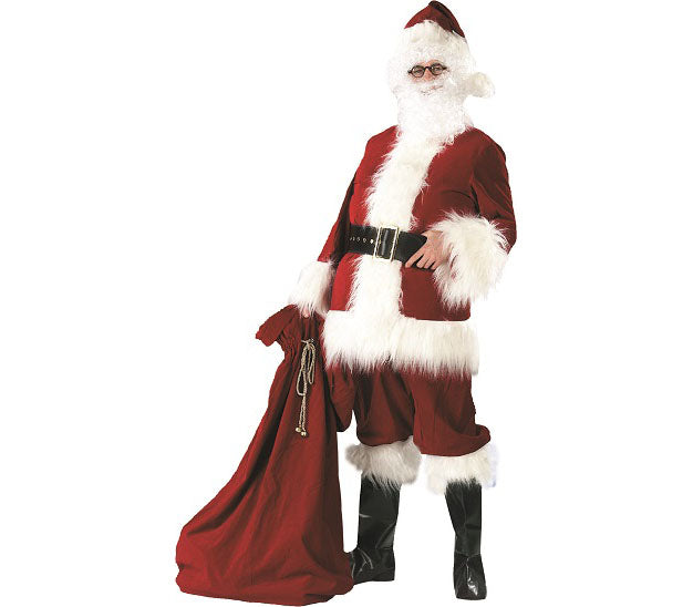 déguisement père noël rouge foncé homme