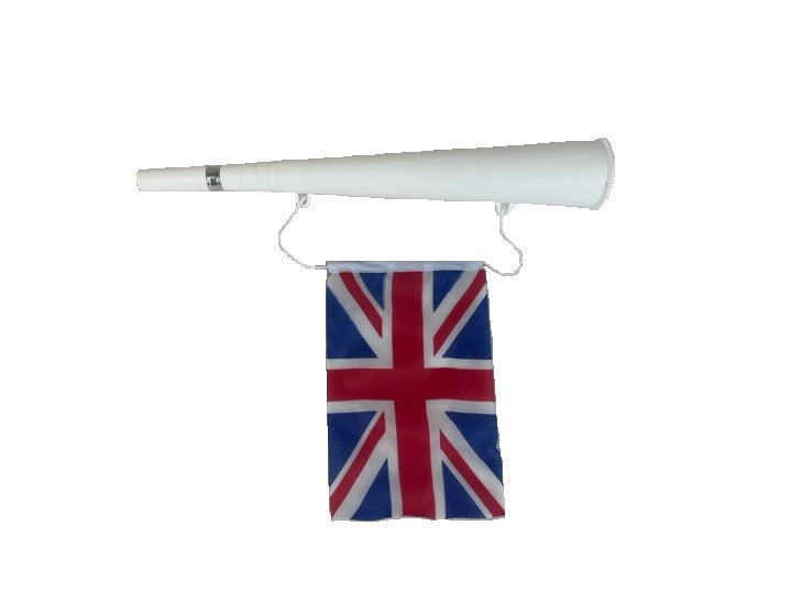 trompette avec drapeau royaume uni 36cm