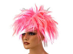 perruque cheveux ébouriffés rose