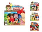lot de 4 marionnettes les contes d''autrefois mix 18cm
