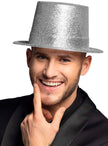 Chapeau argenté brillant