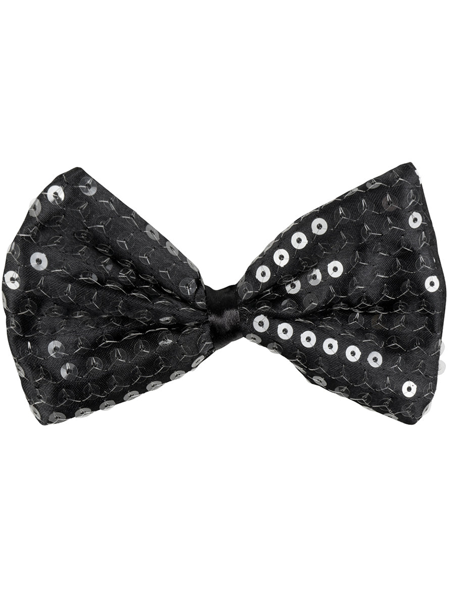 Noeud papillon nouvel an noir adulte