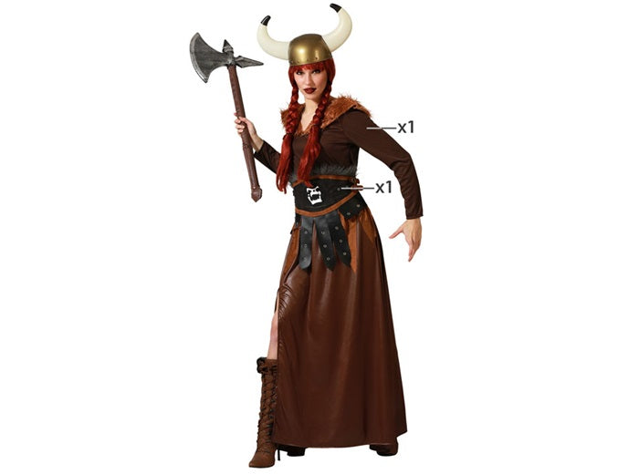déguisement de viking gauloise 2pcs femme