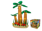 set de 3 palmiers gonflables lumineux 2.4m