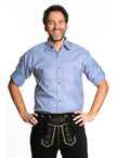 Chemise tyrolienne verte homme