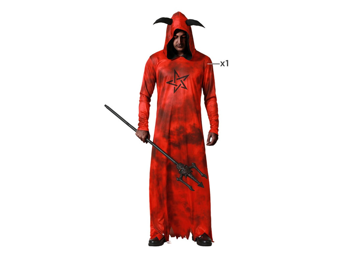 déguisement de diable démon rouge homme 1pcs