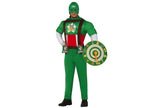déguisement gag capitaine beer vert 3pcs homme