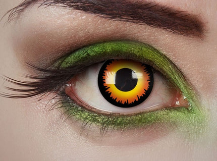 lentilles de contact loup garou sorcière orange jaune 1 jour
