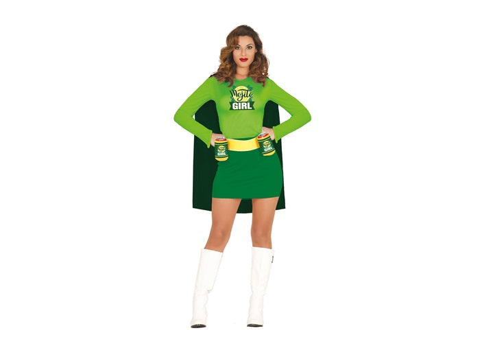 déguisement gag humour miss mojito vert 3pcs femme