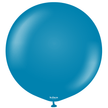 Ballons latex Kalisan Retro Deep Blue, bleu profond
