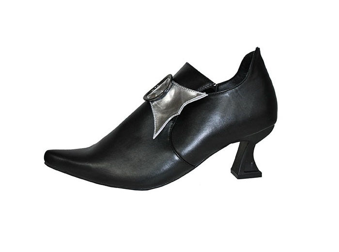 paire de chaussures à talon noir & argent pointure 38-39