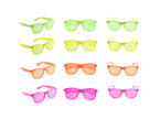 lunettes perles néon fluo jaune