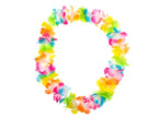 collier de fleurs tahiti fluo multicolore 60mm