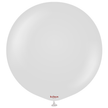 Ballons latex Kalisan Retro Smoke, gris fumée