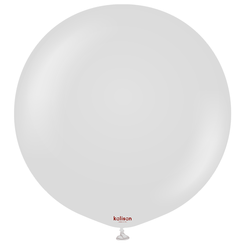 Ballons latex Kalisan Retro Smoke, gris fumée