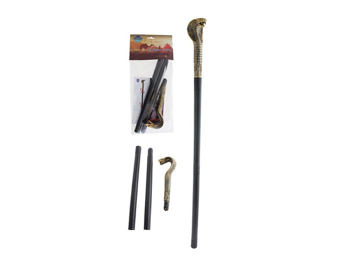sceptre égyptien avec tête de serpent 82cm