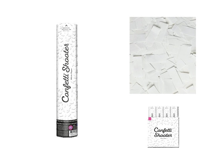canon à confettis papier blanc éco 40cm