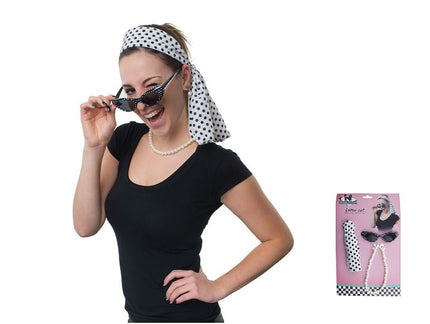set accessoires rock''roll années 50-60 femme 4pcs