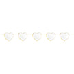 GUIRLANDE COEURS BLANCS ET OR 3M
