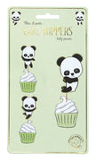 SET DE 3 CAKE TOPPERS BABY PANDA