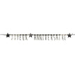 GUIRLANDE LETTRES NOIRES ET OR JOYEUX ANNIVERSAIRE 1.60M