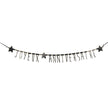GUIRLANDE LETTRES NOIRES ET OR JOYEUX ANNIVERSAIRE 1.60M