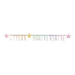 GUIRLANDE LETTRES MULTI ET OR JOYEUX ANNIVERSAIRE 1.60M